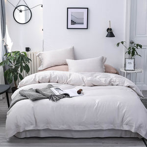 طقم غطاء لحاف 4 من الطراز الاسكندنافي مقاوم للماء عضوي 300TC 60s طويل التيلة القطنية الصلبة نمط 400TC عدد الخيوط - Product Image 6