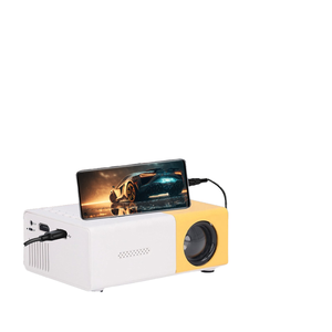 YG300 LED Mini <strong>Projector</strong> 320x240 Resolution Built-In <strong>Speakers</strong> 150 Lumens 3 Pieces Glass Lens Portable Home Media Player - Product Image 4