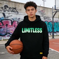 Sweat à capuche personnalisé 100% coton Hip-Hop sweat-shirt avec motif de dessin animé qui est terrible Logo imprimé sirop contre la toux
