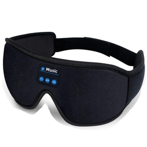 Masque <span class=keywords><strong>de</strong></span> sommeil 3D avec écouteurs intégrés, <span class=keywords><strong>casque</strong></span> mains libres BT V5.0, masque <span class=keywords><strong>de</strong></span> sommeil à bruit blanc, masseur oculaire - Product Image 1
