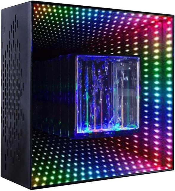 Vintage Mirror Tunnel Water Show Speakers Bluetooth Water Speaker Wireless Speakers With Water Dancing Led