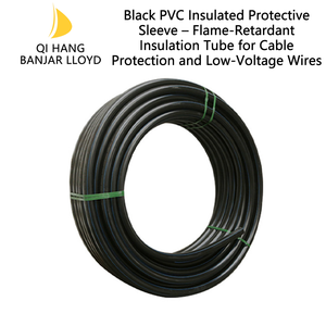 ปลอกหุ้มฉนวนไวนิลพีวีซีอ่อนสำหรับสายไฟ ท่อประปา ป้องกันรังสียูวี ทนแรงดันสูง สีดำล้วน รุ่น QI HANG A8 - Product Image 2