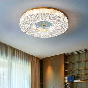 Plafonnier design moderne pour salon Plafonniers circulaires en acrylique Led pour chambre à coucher - Product Image 4