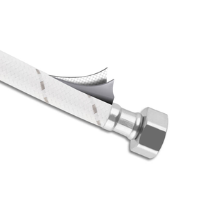 Tubo flessibile con tubo interno in acciaio ottone a dado intrecciato colorato 60cm tubo intrecciato in acciaio inox - Product Image 5