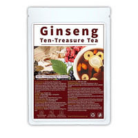 Thé aux dix trésors au ginseng MWTEA 100g 10 sachets Mélange de 10 herbes Goji Maca Racine de bardane Marque privée OEM Vente en gros