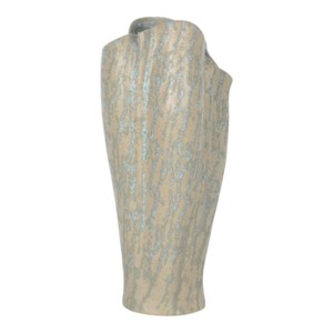 Vaso in Ceramica Scultoreo con Bordo Fratturato e Finitura Texturizzata, Decorazione Moderna per la Casa, Vaso per Fiori - Product Image 3