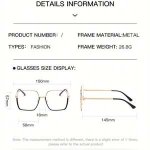 Gafas de Computadora con Marco Cuadrado Grande, Anti Luz Azul, Lentes Fotocromáticas que Cambian de Color, para Hombre y Mujer, Moda 2025 - Product Image 5