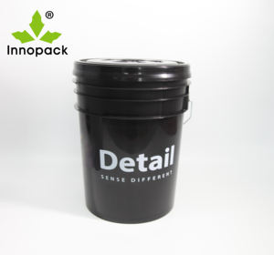 Seau de lavage de voiture semi-transparent de <span class=keywords><strong>20L</strong></span> avec garde de grain avec couvercle gamma et filtre à poussière - Product Image 2