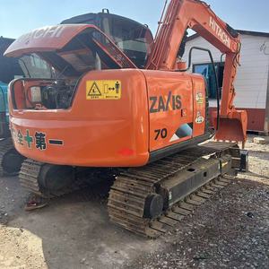 รถขุดตีนตะขาบฮิตาชิ ZX70 มือสอง 7 ตัน เครื่องยนต์อีซูซุแท้จากญี่ปุ่น บุ้งกี๋ขนาด 0.3 ลบ.ม. สภาพดี ราคาถูก เหมาะสำหรับงานก่อสร้าง - Product Image 1