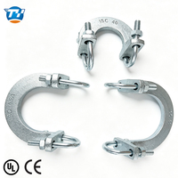 Composant sismique d'attache de renforcement électrogalvanisé UTT18 compatible avec tube de renforcement Sch40 de 1 pouce pour système d'incendie
