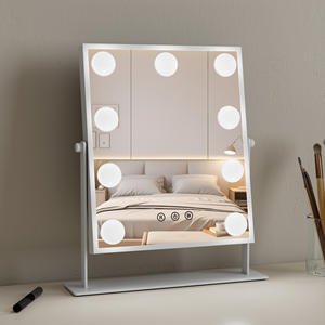 Wholesale G35 Led Bulbs 3 Color Lighting <strong>Light</strong> <strong>up</strong> Makeup Vanity <strong>Mirror</strong> With <strong>Lights</strong> Tabletop <strong>Mirror</strong> - Product Image 1