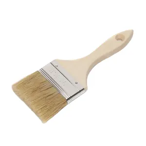 Wooden handle wall commercial painting brushes tool bulk touch up paint brush