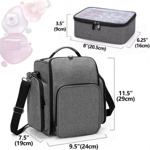 Organisateur de vernis à ongles BSCI pour 72 flacons, avec plusieurs compartiments de rangement et 3 pochettes amovibles - Product Image 2