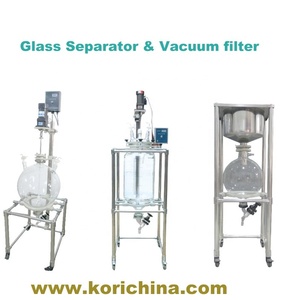 Máquina de Separação de Sólidos e Líquidos com Agitador e Bomba, Reator de Vidro Borossilicato de Alta Qualidade para Laboratório - Product Image 4