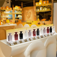 Base acrylique givrée translucide Porte-parfum illuminé Affichage de parfum à base led