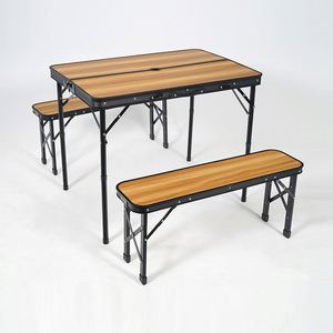 Modern Portable Stainless Steel Folding Dining <b>Table</b> for Courtyard Hotel & Warehouse - Product Image 1