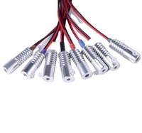 Illuminateur LED rouge miniature de qualité industrielle, 12 V CC, 1,5 W, avec indice de protection IP68, pour lampe à fibre optique à éclairage latéral de 3/5/6/8/10 mm