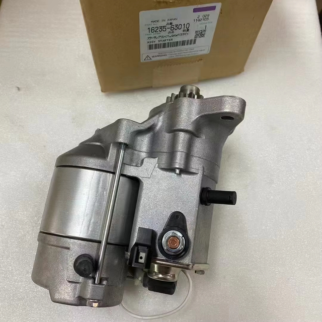 Aojie Construction Machinery Starter Motor OE 16235-63010 Fit Kubota D1005 D1105 V1505 Diesel Engine KX41-2 Mini Excavator Parts