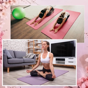 Tapete de Yoga de PU + Caucho Natural, Ecológico, Antideslizante, Absorbente de Sudor, Tapete Profesional para Casa/Gimnasio con Logotipo Personalizado, Directo de Fábrica - Product Image 4