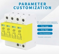 Protector Contra Sobretensiones SPD T2 Personalizado LEIHAO Yueqing, Trifásico, 30KA 60KA 385V AC, Protección Contra Rayos para Sistemas Solares