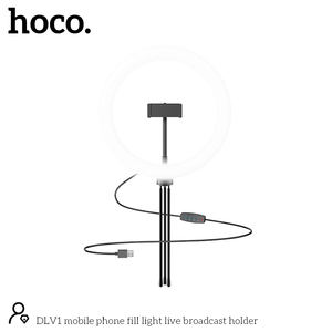 Ring <span class=keywords><strong>Light</strong></span> Hoco OEM DLV1 11 Inch dengan Remote Controller, Lampu Isi untuk Ponsel, Penyangga Siaran Langsung - Product Image 2