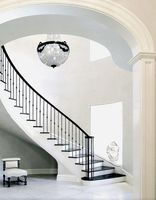 Colliers de balustrade carrés en métal creux avec panier pour décoration intérieure