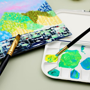 Artecho nuova <span class=keywords><strong>Palette</strong></span> portatile Nano perla rosa/blu Cover Kit vassoio da viaggio 18 pozzetti - Product Image 6