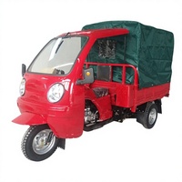 Tricycle à essence 200cc pour passagers, transport de marchandises, usage intensif, transport commercial, 50-70 km/h, moto motorisée avec auvent