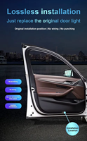 Projecteur de logo laser pour portière de voiture à LED, lumière de portière de voiture personnalisée, projecteur de logo de portière de voiture sans fil HD pour K5 2016-2019