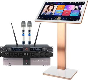 Lecteur multimédia KV-V5 avec microphone à réverbération, écran tactile capacitif de 22 pouces, stockage sur disque dur de 1 To, Android, métal - Product Image 1