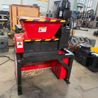 Broyeur à double arbre VANEST, moteur 3KW, lames 9CrSi, décharge latérale, broyeur industriel compact pour métaux