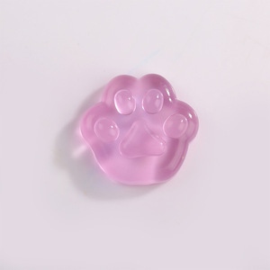 Jouet anti-stress populaire en caoutchouc transparent au sel marin, en forme de patte de chat collante, à presser, en forme de cube de glace - Product Image 6