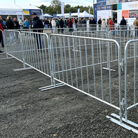 Barrière de contrôle des foules, fil de 1,5 mm galvanisé et thermolaqué, imperméable, blanc argenté, pour élevage de bétail, CE ISO 9001
