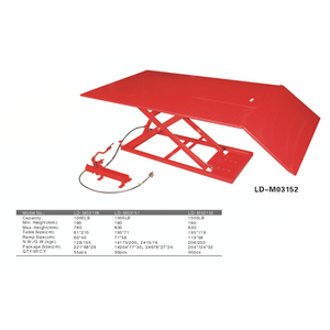 Idraulico/pneumatico 1500lbs forbici d'aria tavolo di sollevamento posizionamento inferiore per motocicli (ATV) con garanzia di 12 mesi - Product Image 6
