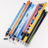 Lanière de cou personnalisée en polyester par sublimation, avec logo imprimé sur mesure, pour badge d'identification, avec boucle détachable, pour événements d'entreprise