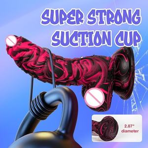 大人向けリアルなディルド、7.16インチのシリコン製厚いモンスターディルド、女性、男性、カップル向けのアナル玩具 - Product Image 5