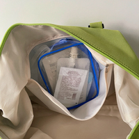 Sac de voyage léger grande capacité pour courts séjours, avec compartiment humide/sec, sac de sport à fermeture éclair, sac de voyage portable unisexe