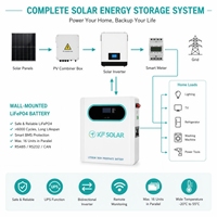 KFSOLAR 51.2V Paket Baterai Lithium Tenaga Surya 5KWh Sistem Penyimpanan Energi LiFePO4 Portabel yang Dapat Disusun