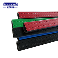 Barre d'espacement en aluminium durable et colorée pour verre isolant, double vitrage, mur-rideau, fenêtre, porte, creuse