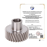 Engrenage droit en acier sur mesure, usiné CNC, alésage interne cannelé, garantie 1,5 an, origine Chine, pour boîte de vitesses industrielle