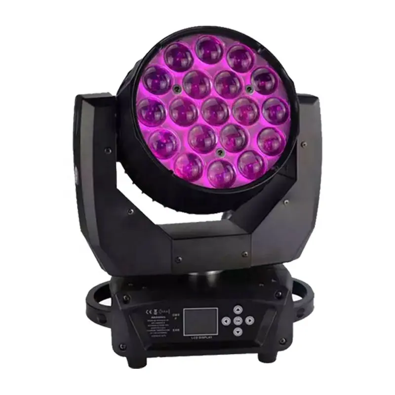 بوتاى ضوء ديسكو مضاد للماء led 19x15 بقوة 19x15 وات ضوء LED للتكبير والتحريك أضواء الرأس المتحركة للضوء