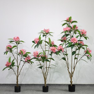 Árbol de Frangipani Tropical Artificial de Lujo, Árbol de Flores Artificiales Decorativo para Interiores y Exteriores - Product Image 2