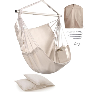 Sedia Amaca Moderna da Giardino Pieghevole, Portatile, Resistente agli Strappi, Singola per Adulti, in Tessuto, per Parco - Product Image 1