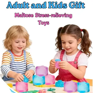 Giocattolo Antistress Nee Doh a Forma di Medusa e Cubo, Morbido Giocattolo Sensoriale per Bambini e Adulti - Product Image 4