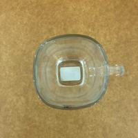 Meilleure vente 155ml carré moka Latte café tasse en verre à l'ancienne boire lait tasse jus thé eau tasses