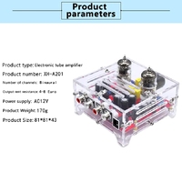 ZYSY XH-A201 HiFi 6J1 Classe A Préamplificateur à Tubes à Gaz Complet avec Châssis en Acrylique