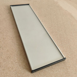 Plaque <span class=keywords><strong>de</strong></span> porte <span class=keywords><strong>de</strong></span> bureau en profilé aluminium vierge, support mural pour plaque nominative avec insert pour nom, vente en gros - Product Image 3