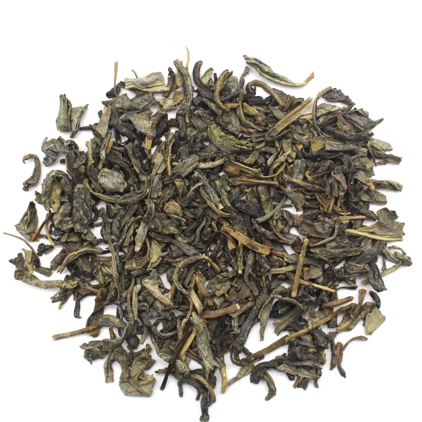 Fabricante chinês barato verde escuro folha solta chá verde antioxidante