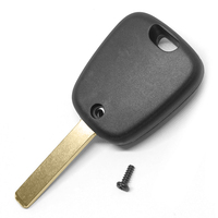Coque de clé de voiture en plastique vierge VA2T à 2 boutons de haute qualité, boîtier de télécommande de remplacement pour clés de véhicule PEUGEOT 307