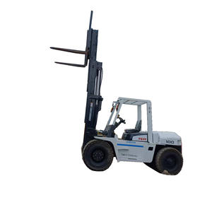 <b>Second</b> <b>Hand</b> Diesel Forklift TCM FD100 10 Ton With Three Stage Mast Solid/Polyurethane Tires and Less Price - Product Image 1